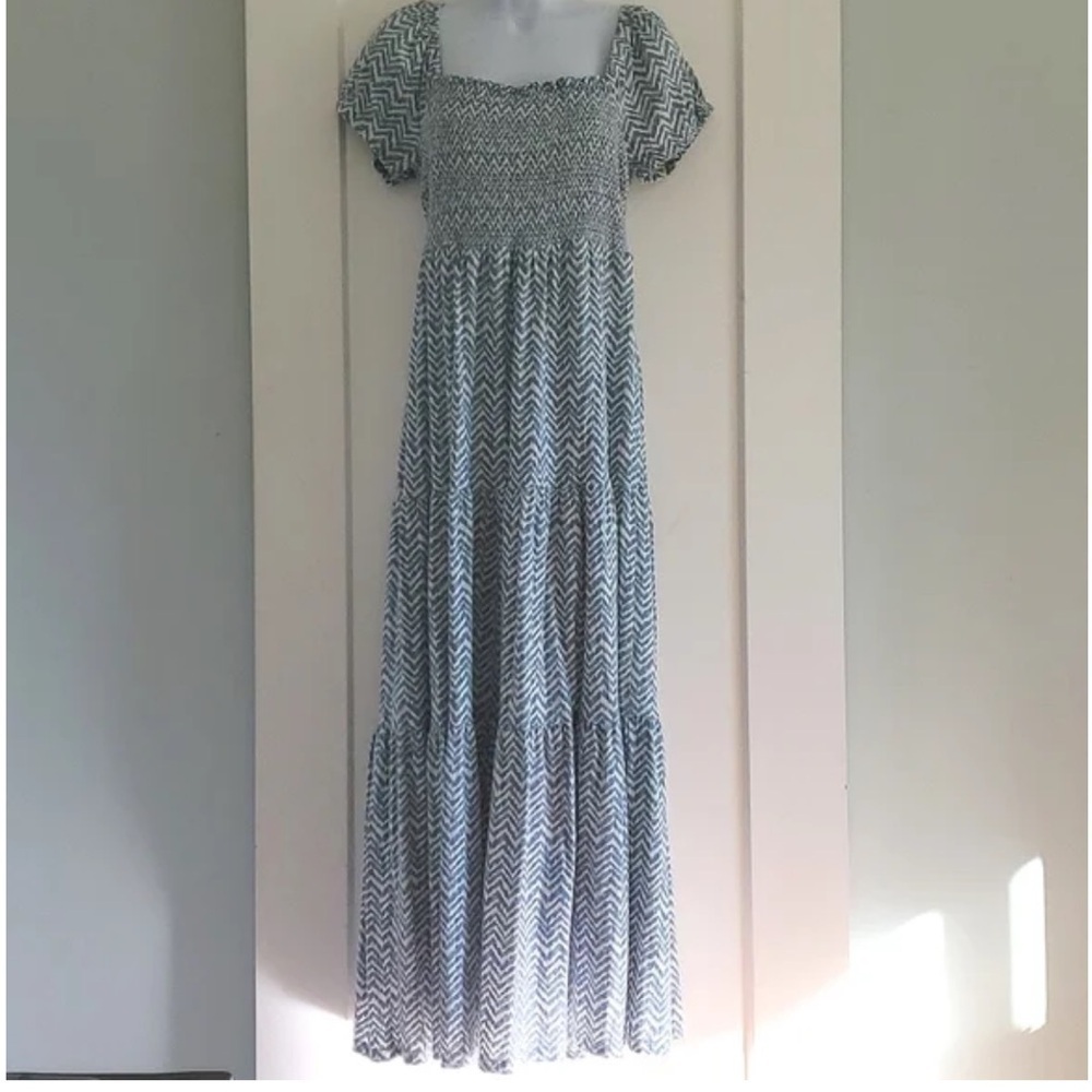 🆕 ANTHROPOLGIE Daily Practice tiered maxi dress size XS - Picture 6 of 9